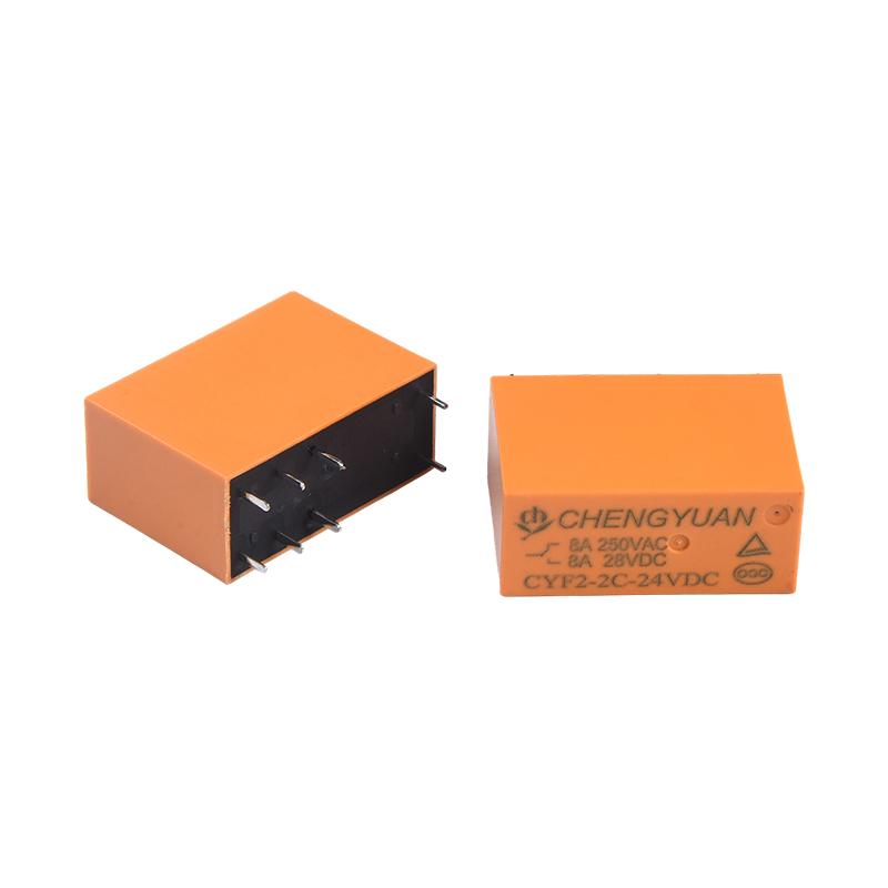CYF2 relé,DPDT relé,JQX-14F,5A 250VAC relé,8A relé,8PIN PCB 0,54W relé.14F výkonové relé