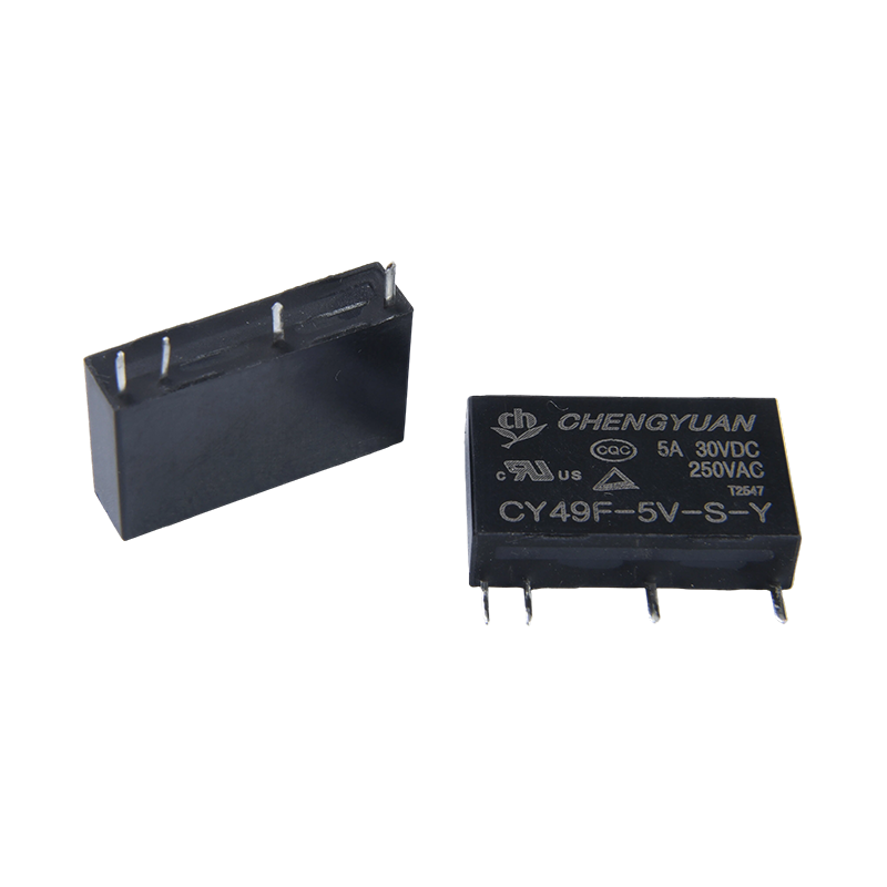 CY49F relé, tenké výkonové relé, 49F relé, signálové relé, 4PIN PCB 5A 0,12W malé relé.