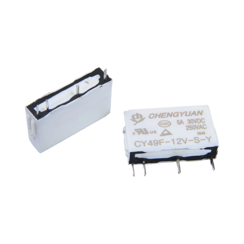CY49F relé, tenké výkonové relé, 49F relé, signálové relé, 4PIN PCB 5A 0,12W malé relé.