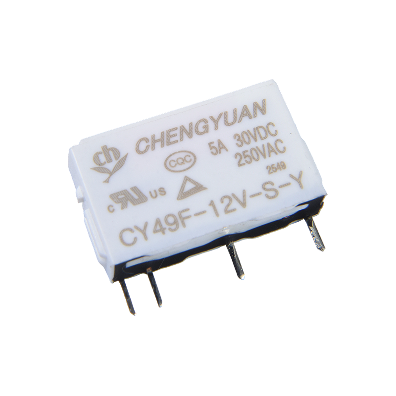CY49F relé, tenké výkonové relé, 49F relé, signálové relé, 4PIN PCB 5A 0,12W malé relé.