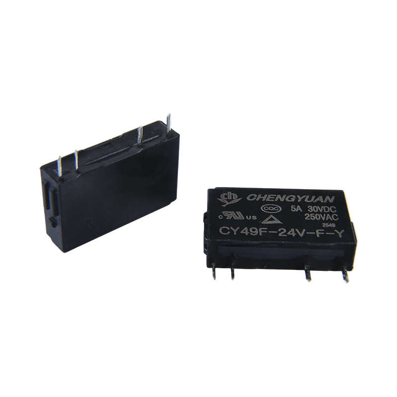 CY49F relé, tenké výkonové relé, 49F relé, signálové relé, 4PIN PCB 5A 0,12W malé relé.