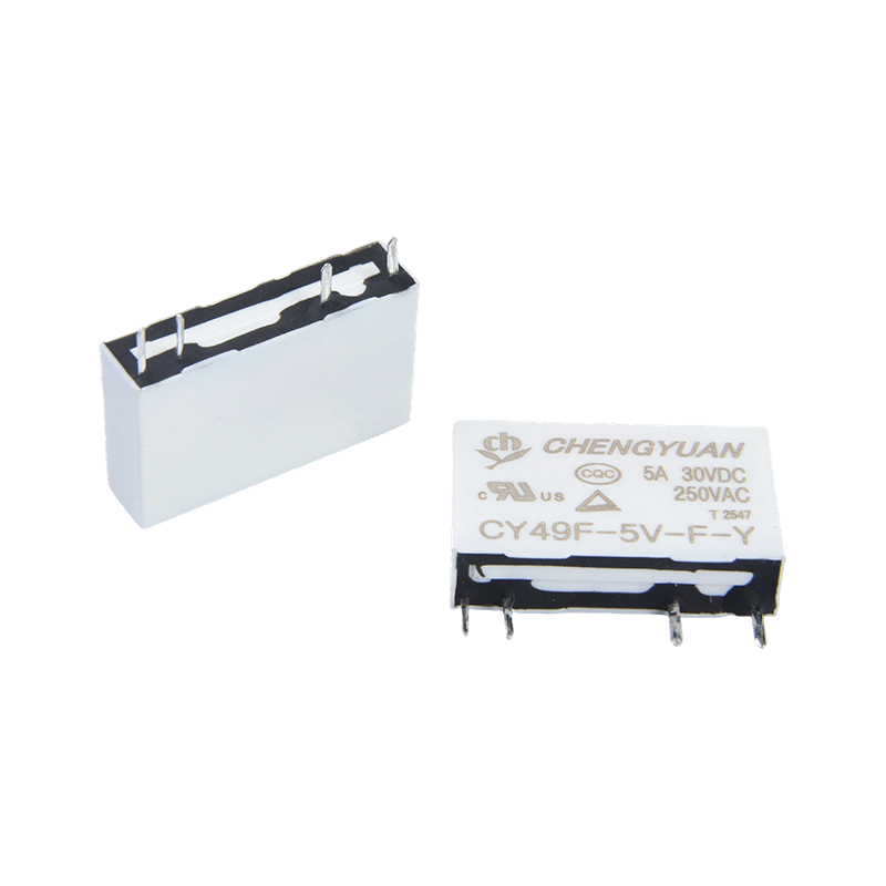 CY49F relé, tenké výkonové relé, 49F relé, signálové relé, 4PIN PCB 5A 0,12W malé relé.