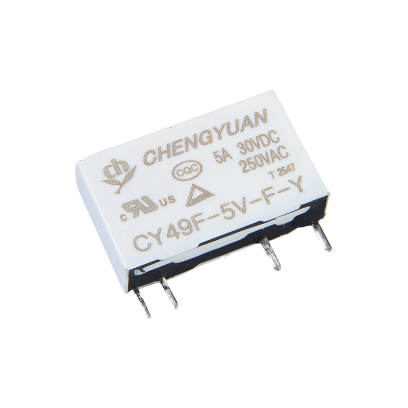 CY49F relé, tenké výkonové relé, 49F relé, signálové relé, 4PIN PCB 5A 0,12W malé relé.