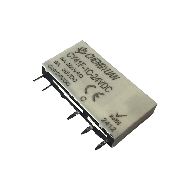 CY41F relé, tenké výkonové relé, 41F relé, signálne relé, 5PIN PCB 6A malé relé.